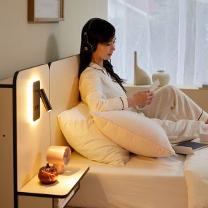 필우드가구 듀오 LED 헤드형 수납 서랍 침대 프레임 슈퍼싱글 SS