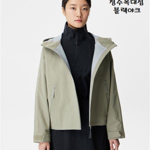 블랙야크 여자 바람막이 방수 A라인 여성 트레블 숏 레인자켓