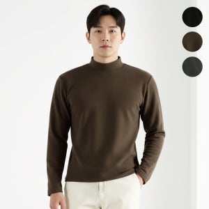 남자 니트 기모 목폴라 남성 반폴라 폴라티 스웨터 목티 터틀넥
