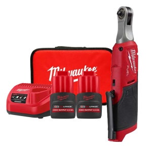 밀워키 M12 FHIR14-252B 하이스피드 임팩 라쳇 12V 배터리2.5Ah 2개세트