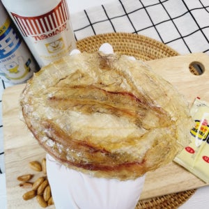 원형 아귀포 두툼한 구운 아구포 조미 건어물 맥주 혼술 마른안주 300g