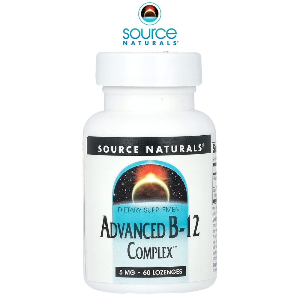 소스내추럴스 어드밴스드 비타민<b>B12 컴플렉스 5mg</b> 60로젠지