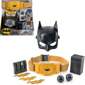 DC 코믹스 배트맨 기어 업 유틸리티 벨트 마스크 배트랑 할로윈 코스튬 가면 헬멧 장난감