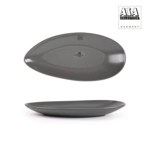 아사셀렉션 쿠바그레이 오발 접시 소 24.6cm 디쉬 반찬그릇