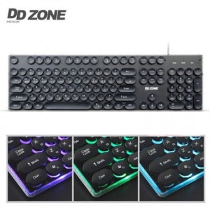 게이밍LED 키보드 레트로감성 멤브레인게임용 기계식느낌 마우스 북