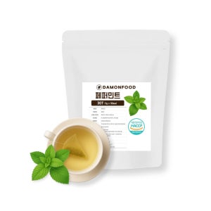 담온푸드 식약처 HACCP 생분해 페퍼민트 티 삼각 티백 차 30개