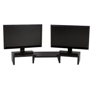 듀얼모니터받침대 930x235x120mm 루덱 거치 데스크 정리 눈높이 전산