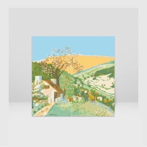 그랜마모지스 A May morning 정방형 DIY 명화그림 그리기 세트 중형 대형 특대형
