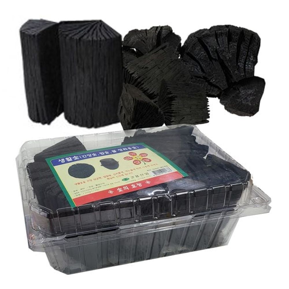 생활숯 냉장고 탈취 1.2kg 대 833 방향 간장숯 정화숯 김치숯