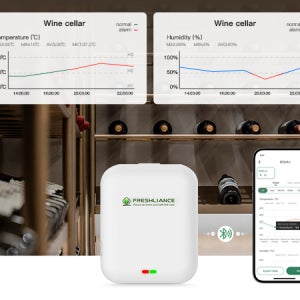 스마트 온도 및 습도 측정. 스마트폰 App 실시간 모니터링, 실내 및 실외 Temperature/Humidity, BlueTag TH10R