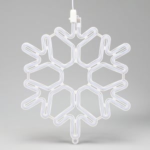 LED 눈결정 트리전구 크리스마스 조명 네온플랙스 40cm