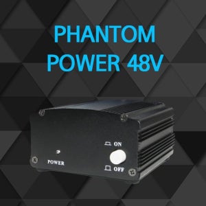 노래증폭기 팬텀파워 48V 전원 마이크 홈레코딩 인터넷방송 콘덴서
