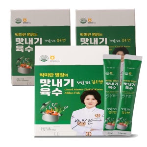 박미란 한식명장 맛내기육수 만능 분말 가루 육수 멸치 다시마 천연조미료 3.3g, 60개