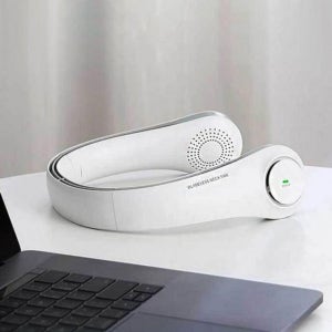 시원한 넥풍기 휴대용 넥밴드 선풍기 가벼운 필수아이템 핸즈프리 여름 화이트