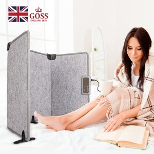 GOSS 파티션 핫매트 3면 접이식 히팅패드 사무실 발난로 캠핑용 다리 온열매트 전기히터