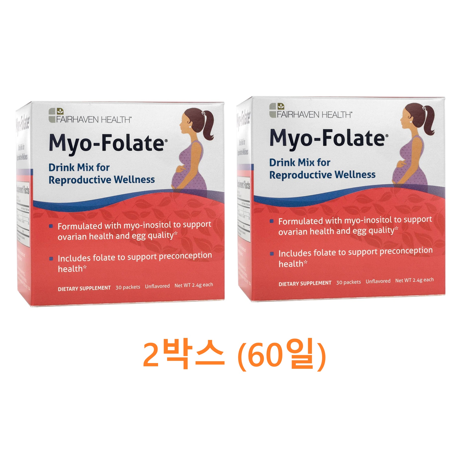 미국 직송 페어헤븐 <b>미오폴레이트</b> 미오이노시톨 30포 2박스