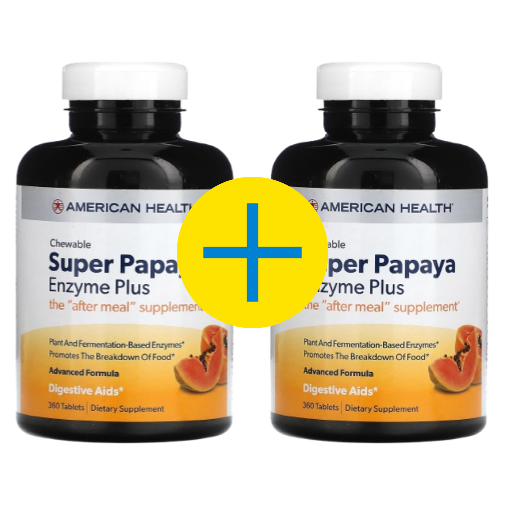 아메리칸헬스 <b>슈퍼 파파야 엔자임 플러스</b> 360정, 2개