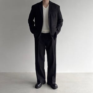 남자 하객룩 오버핏 셋업 수트 와이드 정장