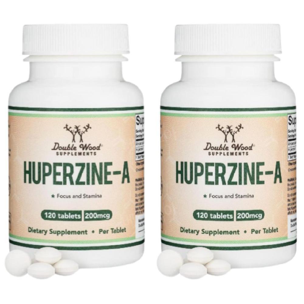 더블우드 Huperzine A <b>후퍼진</b> 200<b>mcg</b> 120정 2개 Double Wood