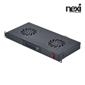 넥시 1U 쿨링팬 LCD 판넬 2 Fan NX856