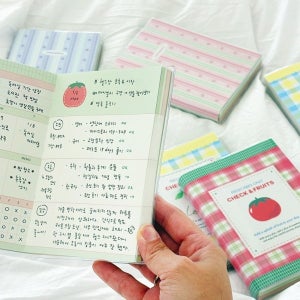 체크후르츠 6개월 만년형 위클리 플래너 다이어리 노트 위클리 주간 플래너 스케줄러 노트