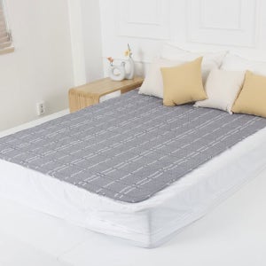 프리미엄 코지아 EMF 전기요 노엘블루 더블 온열매트 2인용 탄소 발열 전자파차단 인공지능