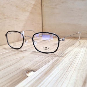 타임 A047W 블랙 실버 독일 티탄 독일안경테