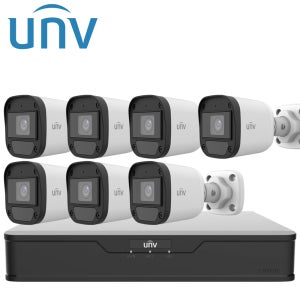 유니뷰 UNV 500만화소 7대 8채널 녹화기 외부 실내 CCTV세트 자가설치 매장 사무실