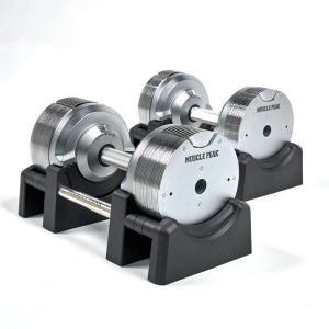 머슬피크 무게조절 덤벨 아령 1.5kg 변환 낱개 탄소강철 누오 23.5kg