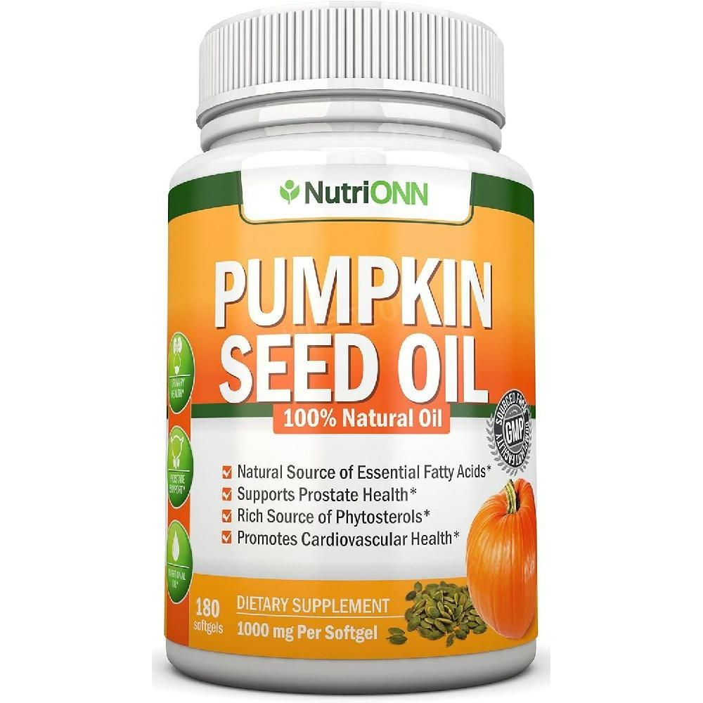 NutriONN 호박씨오일 <b>펌킨씨드 오일 1000mg</b> 180정