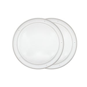 스타우브 부쏠 스톤웨어 디너 접시 28cm 화이트 2P