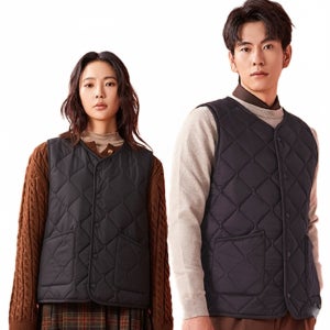 경량 패딩 조끼 여성 남성 발열 양모 퀼팅 이너 점퍼 G48