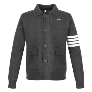 SNP GOLF 남성 클래식 라인 카라 니트 가디건