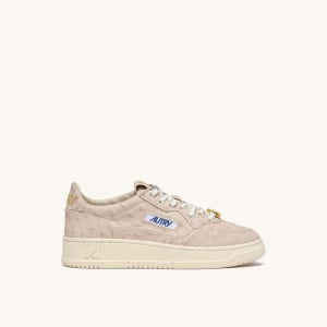 오트리 여성 MEDALIST 로우 스니커즈 가죽 우드 애쉬 AULW-OT02