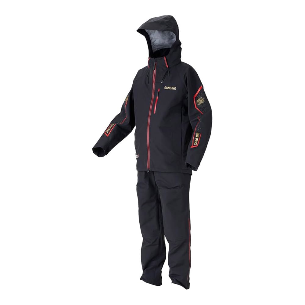 선라인 디아플렉스 써모셀렉트 쉘 블랙 낚시 수트 S 03-N6