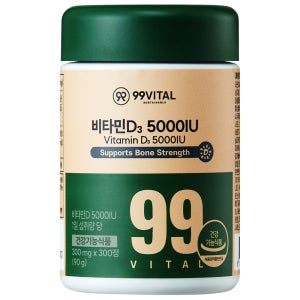 99바이탈 비타민D3 5000IU 300정, 1개