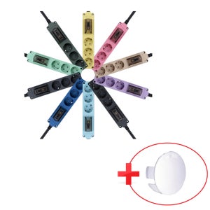 국산 고용량 누전차단 6구 5M 멀티탭 4000W 오브제 접지 에어컨 히터 멀티 콘센트