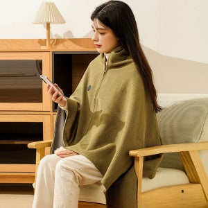 휴대용 온열 담요 USB 충전 1인용 숄 전기매트 세탁 가능 다용도 전기요