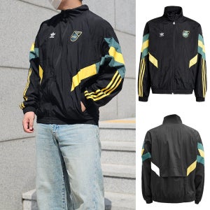아디다스 져지 오리지널 자메이카 트랙탑 우븐 바람막이 러닝 자켓