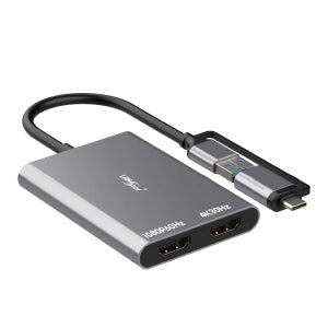 USB A타입 / C타입 to HDMI 듀얼 모니터 컨버터