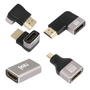 HDMI2.1젠더 8K 60Hz 연장 미니 마이크로 꺾임 90도 좌향 우향 ㄱ자 변환잭