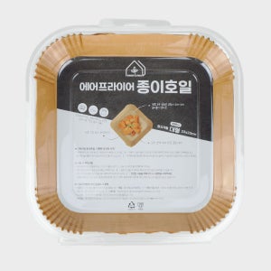 그린리빙 에어프라이어 종이호일 사각23cm 100매입
