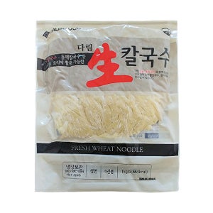 다림식품 다림 쫄깃한 생칼국수 1kg (5인분) / 10개