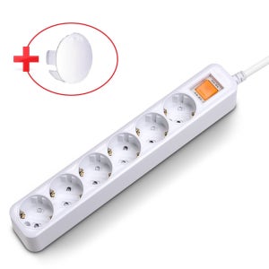 국산 접지 안전 6구 3M 멀티탭 과부하차단 절전형 가정용 에어컨 히터 멀티 콘센트