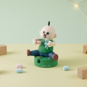 덱스탑 빵빵이의 일상 자석 피규어 100W 케이블 홀더 세트