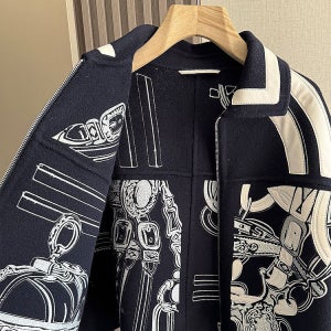 [미미의블랙라벨] 테이트 램스킨 패치워크 캐시미어 코트