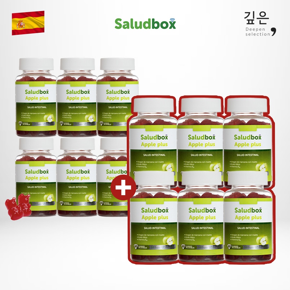 [6+6병] 살루드박스 비건 <b>애사비구미</b> 애플사이다비니거 사과초모식초 애사비
