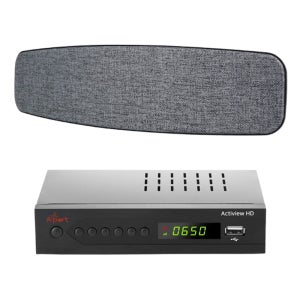 실내형 TV 안테나 무전원 패브릭 UHF HD 지상파방송+수신기 세트 ATS-4