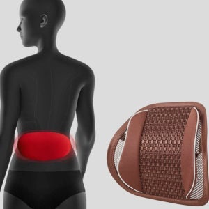 오피스 사무실 허리 받침대 사계절 사무실 등받이 쿠션 메쉬 지지