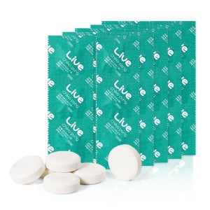 라이브오랄스 치카퐁 입냄새 제거 일회용 휴대 고체가글 30정